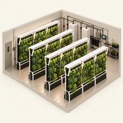Custom indoor farm. 3D model